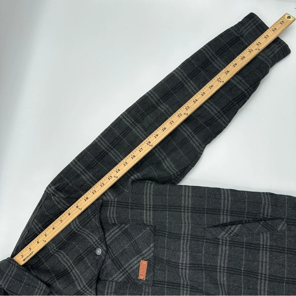 Outback Trading Company Men's Harrison Plaid Button Gray Jacket Size XXL NWT New